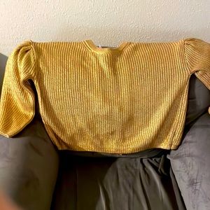 Kika Vargas for target gold sweater, beautiful back